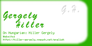 gergely hiller business card